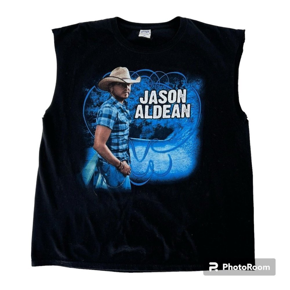 Jason Aldean My Kinda Party country concert tour 2011 t shirt XL Cut‎ Sleeves